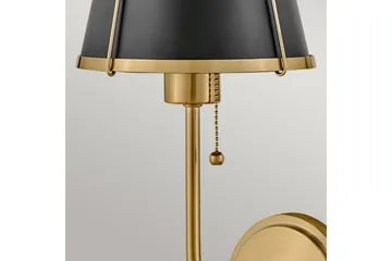 Clarke Hinkley Vägglampa - Brass||Black - Belysning - Lampor & belysning inomhus - Sovrumslampa - Sänglampa - Sänglampa vägg