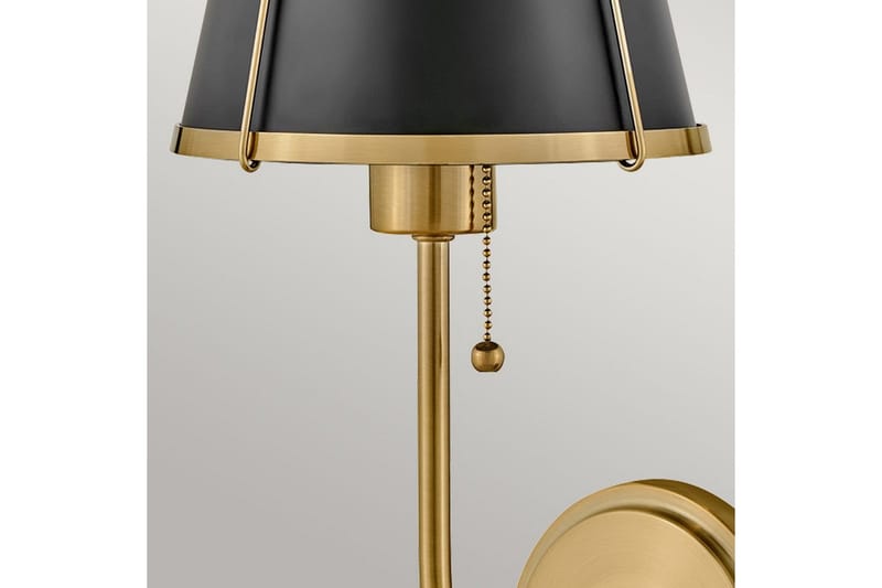 Clarke Hinkley Vägglampa - Brass||Black - Belysning - Lampor & belysning inomhus - Sovrumslampa - Sänglampa - Sänglampa vägg