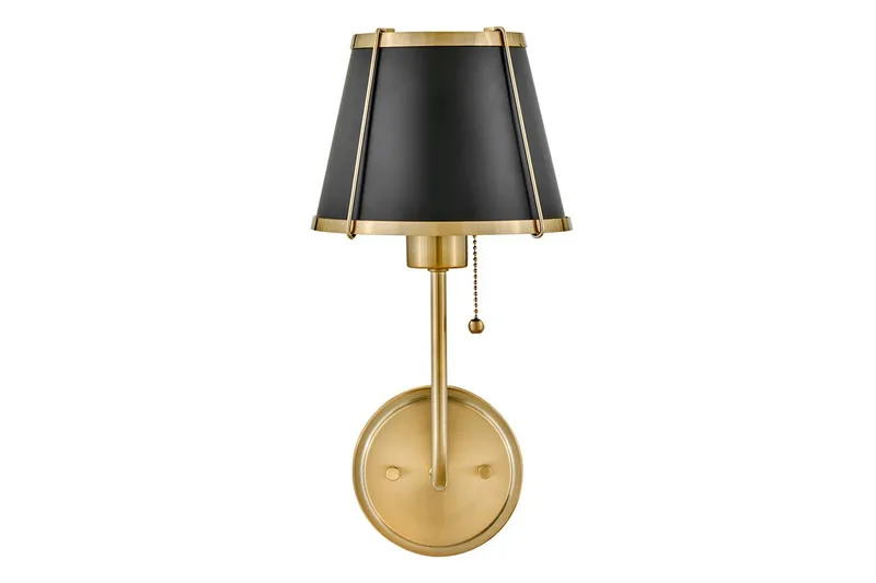 Clarke Hinkley Vägglampa - Brass||Black - Belysning - Lampor & belysning inomhus - Sovrumslampa - Sänglampa - Sänglampa vägg