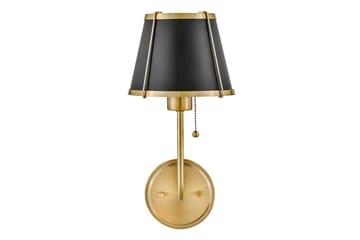 Clarke Hinkley Vägglampa - Brass||Black - Belysning - Lampor & belysning inomhus - Sovrumslampa - Sänglampa - Sänglampa vägg