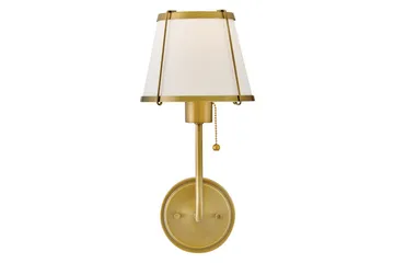 Clarke Hinkley Vägglampa - Brass||White - Belysning - Lampor & belysning inomhus - Sovrumslampa - Sänglampa - Sänglampa vägg