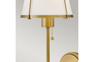 Clarke Hinkley Vägglampa - Brass||White - Belysning - Lampor & belysning inomhus - Sovrumslampa - Sänglampa - Sänglampa vägg