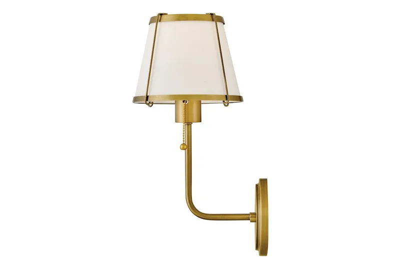 Clarke Hinkley Vägglampa - Brass||White - Belysning - Lampor & belysning inomhus - Sovrumslampa - Sänglampa - Sänglampa vägg