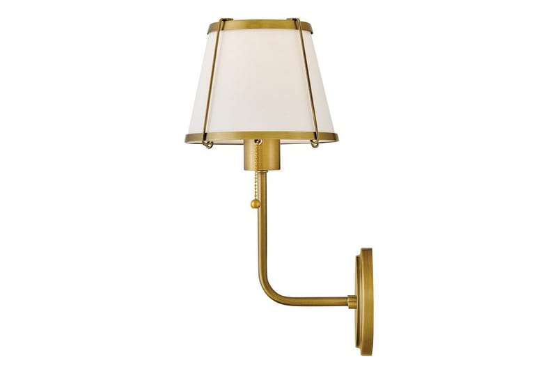 Clarke Hinkley Vägglampa - Brass||White - Belysning - Lampor & belysning inomhus - Sovrumslampa - Sänglampa - Sänglampa vägg