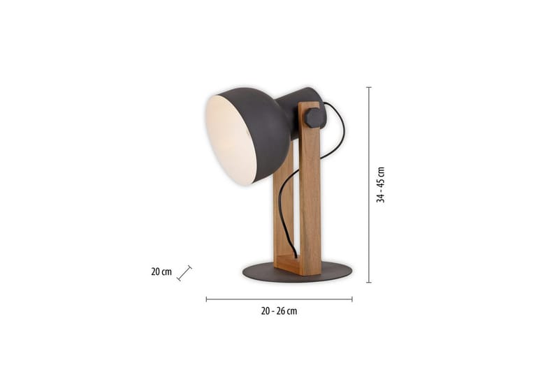 Cup 2.0 Just Light Bordslampa - Black - Belysning - Lampor & belysning inomhus - Sovrumslampa - Sänglampa - Sängbordslampa