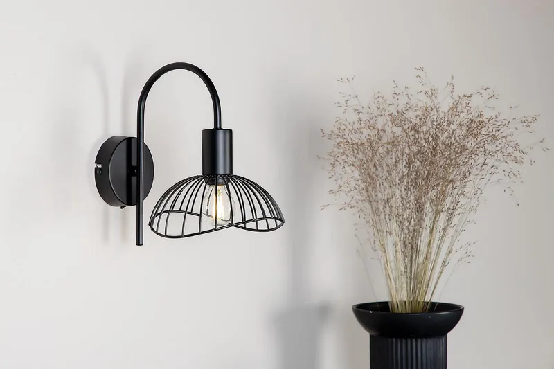 Elsa Vägglampa Dimbar LED Stor - Svart - Belysning - Lampor & belysning inomhus - Sovrumslampa - Sänglampa - Sänglampa vägg