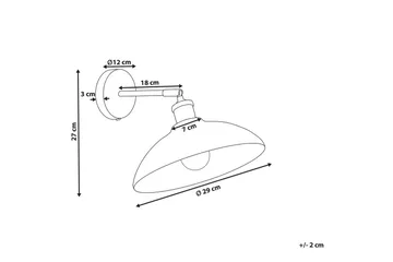 Gavdo Vägglampa E27 - Svart/Mässing - Belysning - Lampor & belysning inomhus - Sovrumslampa - Sänglampa - Sänglampa vägg