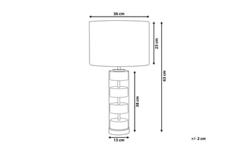 Giannutri Bordslampa 65 cm E27 - Guld/Vit - Belysning - Lampor & belysning inomhus - Sovrumslampa - Sänglampa - Sängbordslampa
