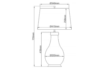 Havering Quintiesse Bordslampa - Turquoise||Brass - Belysning - Lampor & belysning inomhus - Sovrumslampa - Sänglampa - Sängbordslampa