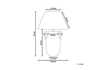 Hecate Bordslampa 53 cm E27 - Flerfärgad - Belysning - Lampor & belysning inomhus - Sovrumslampa - Sänglampa - Sängbordslampa