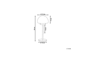 Icaria Bordslampa 39 cm E27 - Silver/Vit - Belysning - Lampor & belysning inomhus - Sovrumslampa - Sänglampa - Sängbordslampa
