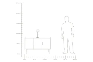 Icaria Bordslampa 39 cm E27 - Silver/Vit - Belysning - Lampor & belysning inomhus - Sovrumslampa - Sänglampa - Sängbordslampa