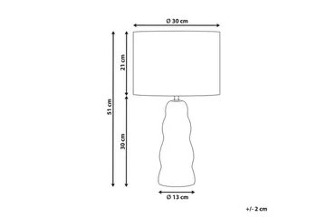 Incantata Bordslampa 51 cm E27 - Svart/Beige - Belysning - Lampor & belysning inomhus - Sovrumslampa - Sänglampa - Sängbordslampa