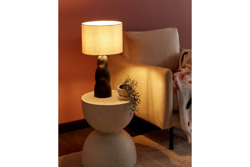 Incantata Bordslampa 51 cm E27 - Svart/Beige - Belysning - Lampor & belysning inomhus - Sovrumslampa - Sänglampa - Sängbordslampa