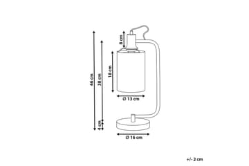 Kallisti Bordslampa 46 cm E27 - Koppar/Vit - Belysning - Lampor & belysning inomhus - Sovrumslampa - Sänglampa - Sängbordslampa