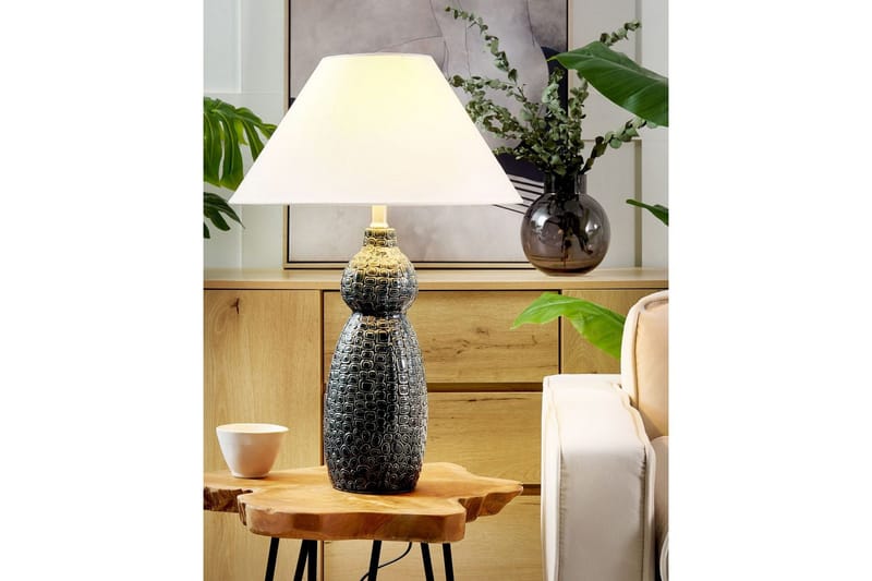 Kastellorizo Bordslampa 60 cm E27 - Mörkblå/Vit - Belysning - Lampor & belysning inomhus - Sovrumslampa - Sänglampa - Sängbordslampa