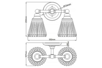Keynes Quintiesse Vägglampa - Chrome - Belysning - Lampor & belysning inomhus - Sovrumslampa - Sänglampa - Sänglampa vägg