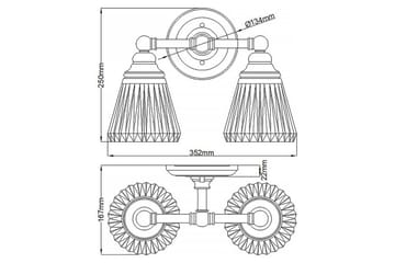 Keynes Quintiesse Vägglampa - Chrome - Belysning - Lampor & belysning inomhus - Sovrumslampa - Sänglampa - Sänglampa vägg
