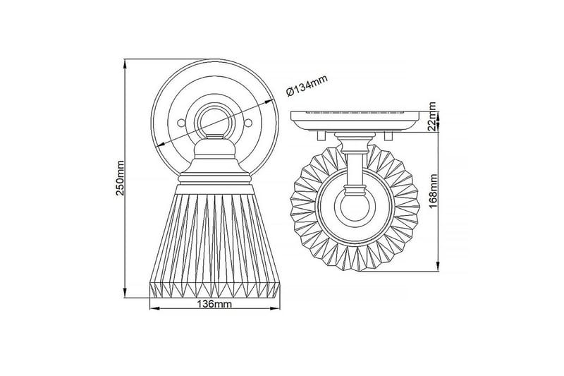 Keynes Quintiesse Vägglampa - Chrome - Belysning - Lampor & belysning inomhus - Sovrumslampa - Sänglampa - Sänglampa vägg