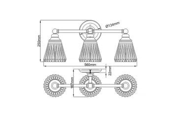 Keynes Quintiesse Vägglampa - Chrome - Belysning - Lampor & belysning inomhus - Sovrumslampa - Sänglampa - Sänglampa vägg