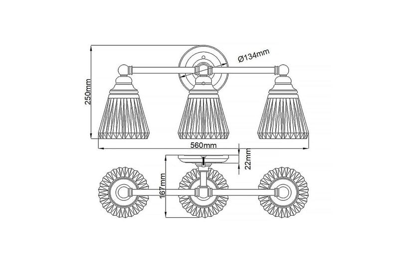 Keynes Quintiesse Vägglampa - Chrome - Belysning - Lampor & belysning inomhus - Sovrumslampa - Sänglampa - Sänglampa vägg