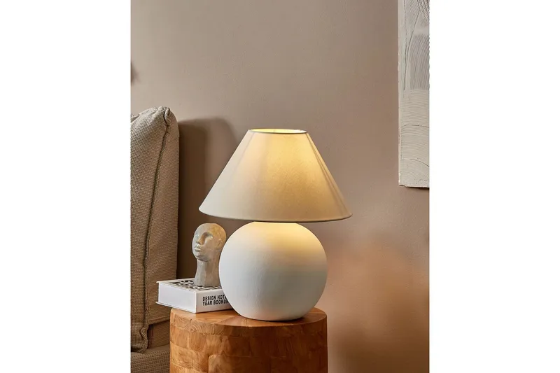 Kinalada Bordslampa 41 cm E27 - Off White - Belysning - Lampor & belysning inomhus - Sovrumslampa - Sänglampa - Sängbordslampa