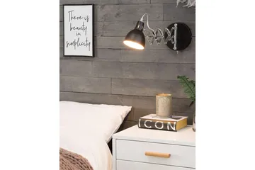 Klarve Vägglampa E14 - Svart - Belysning - Lampor & belysning inomhus - Sovrumslampa - Sänglampa - Sänglampa vägg