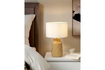 Koronis Bordslampa 43 cm E27 - Beige/Vit - Belysning - Lampor & belysning inomhus - Sovrumslampa - Sänglampa - Sängbordslampa