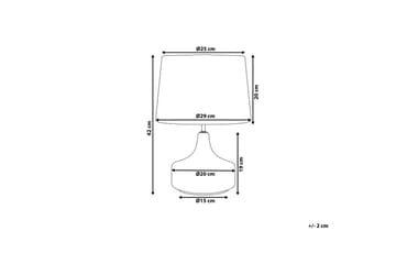 Kosven Bordslampa 42 cm E27 - Akvamarinblå/Vit - Belysning - Lampor & belysning inomhus - Sovrumslampa - Sänglampa - Sängbordslampa