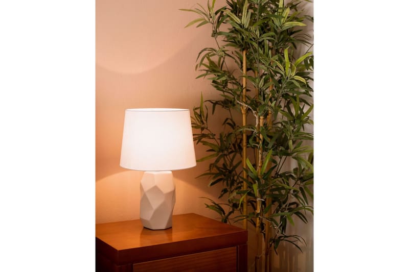 Koufonisia Bordslampa 43 cm E14 - Grå/Vit - Belysning - Lampor & belysning inomhus - Sovrumslampa - Sänglampa - Sängbordslampa