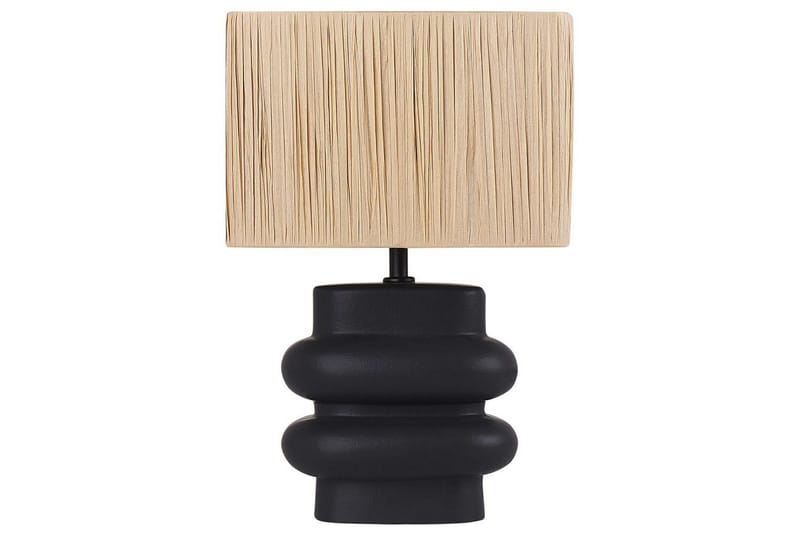 Kulsa Bordslampa 42 cm E27, Svart/Natur