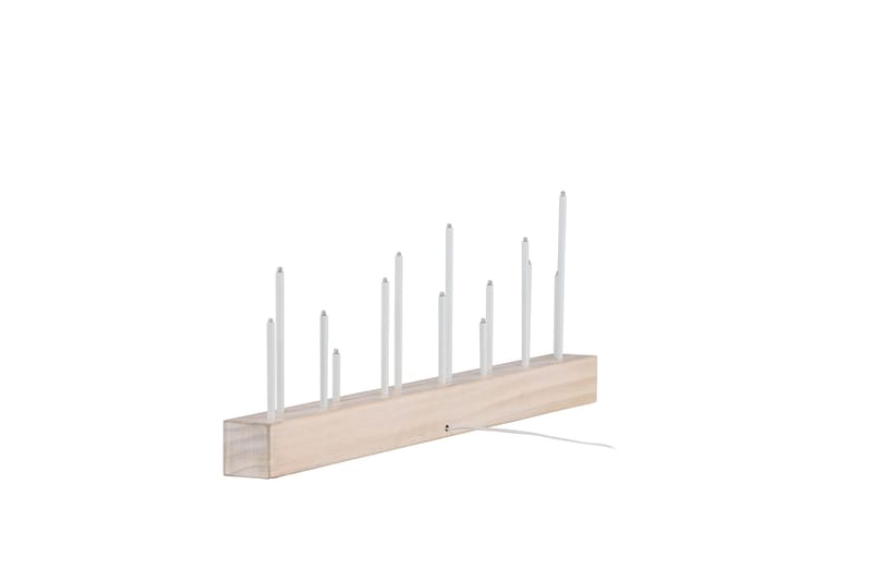 Kungsberget Adventsljusstake 24 cm - Whitewash - Belysning - Lampor & belysning inomhus - Sovrumslampa - Sänglampa - Sängbordslampa
