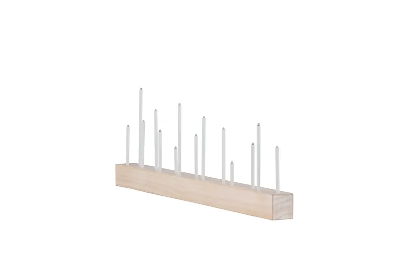 Kungsberget Adventsljusstake 24 cm - Whitewash - Belysning - Lampor & belysning inomhus - Sovrumslampa - Sänglampa - Sängbordslampa