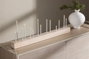 Kungsberget Adventsljusstake 24 cm - Whitewash - Belysning - Lampor & belysning inomhus - Sovrumslampa - Sänglampa - Sängbordslampa