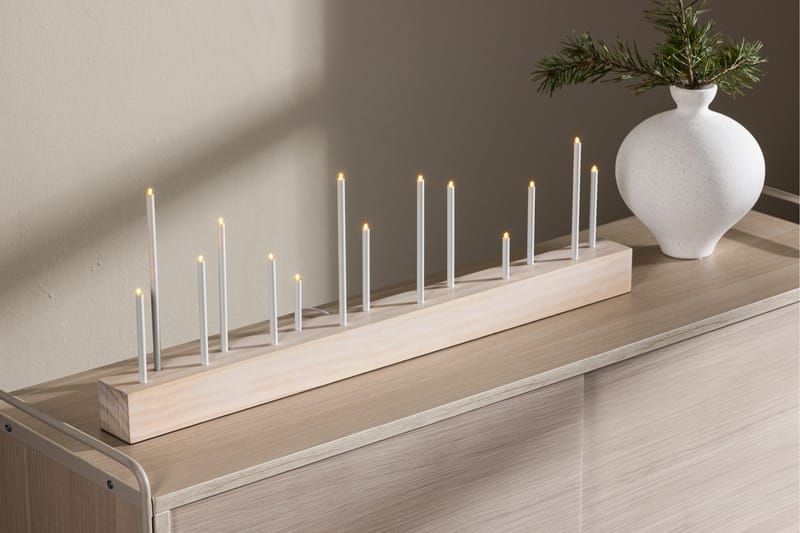 Kungsberget Adventsljusstake 24 cm - Whitewash - Belysning - Lampor & belysning inomhus - Sovrumslampa - Sänglampa - Sängbordslampa