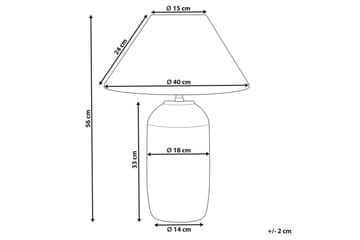 Lampeduse Bordslampa 56 cm E27 - Mörkblå/Vit - Belysning - Lampor & belysning inomhus - Sovrumslampa - Sänglampa - Sängbordslampa