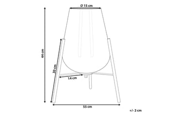 Lampione Bordslampa 44 cm E27 - Flerfärgad - Belysning - Lampor & belysning inomhus - Sovrumslampa - Sänglampa - Sängbordslampa