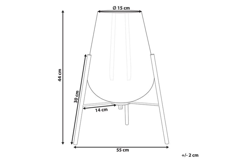 Lampione Bordslampa 44 cm E27 - Flerfärgad - Belysning - Lampor & belysning inomhus - Sovrumslampa - Sänglampa - Sängbordslampa