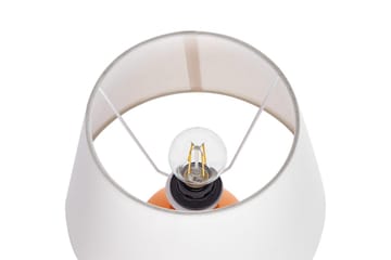 Lemiros Bordslampa 48 cm E27 - Orange/Vit - Belysning - Lampor & belysning inomhus - Sovrumslampa - Sänglampa - Sängbordslampa