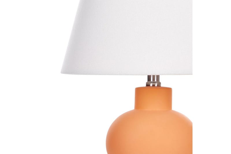 Lemiros Bordslampa 48 cm E27 - Orange/Vit - Belysning - Lampor & belysning inomhus - Sovrumslampa - Sänglampa - Sängbordslampa