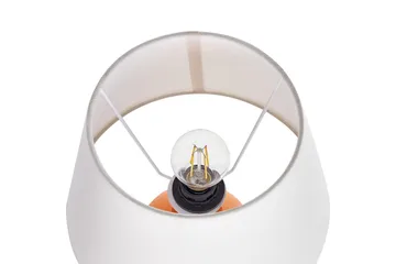 Lemiros Bordslampa 48 cm E27 - Orange/Vit - Belysning - Lampor & belysning inomhus - Sovrumslampa - Sänglampa - Sängbordslampa