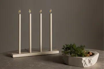 Lofsdalen Adventsljusstake 35 cm - Beige - Belysning - Lampor & belysning inomhus - Sovrumslampa - Sänglampa - Sängbordslampa