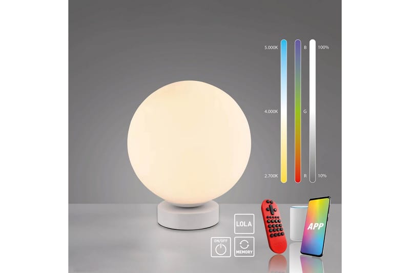 Lolasmart Bolo Just Light Bordslampa - White - Belysning - Lampor & belysning inomhus - Sovrumslampa - Sänglampa - Sängbordslampa