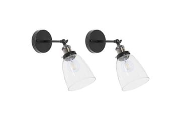 Lovataia Vägglampa 2 st E27 - Svart - Belysning - Lampor & belysning inomhus - Sovrumslampa - Sänglampa - Sänglampa vägg