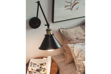 Narve Vägglampa 2 st E27 - Svart - Belysning - Lampor & belysning inomhus - Sovrumslampa - Sänglampa - Sänglampa vägg