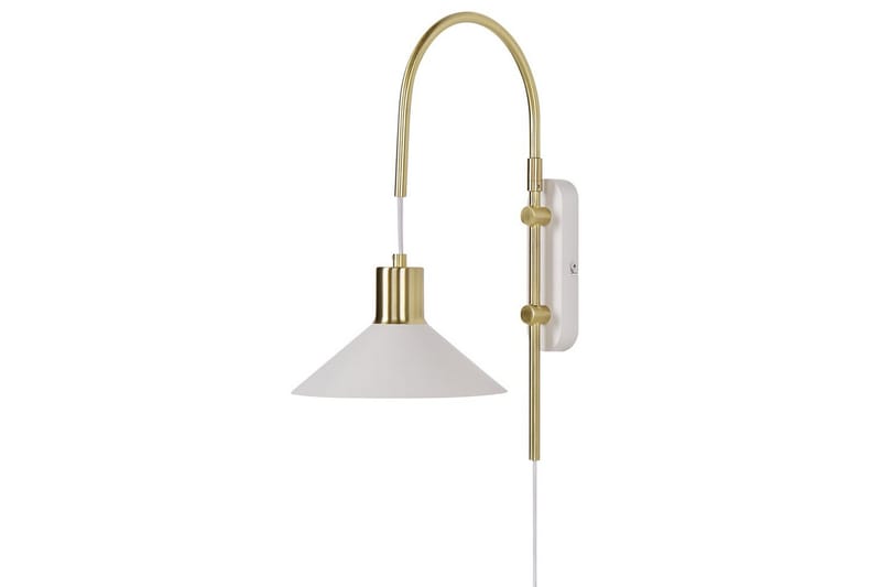 Ozmi Vägglampa 44 cm E27 - Guld/Vit - Belysning - Lampor & belysning inomhus - Sovrumslampa - Sänglampa - Sänglampa vägg