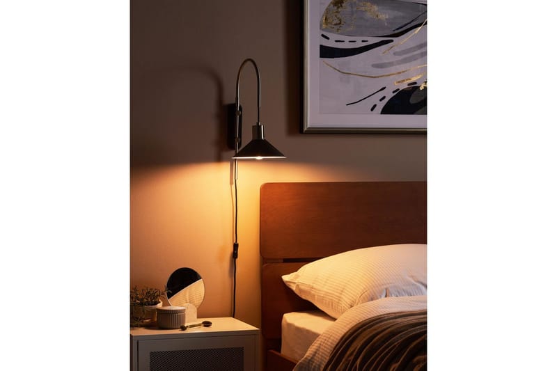 Ozmi Vägglampa E27 E27 - Silver/Svart - Belysning - Lampor & belysning inomhus - Sovrumslampa - Sänglampa - Sänglampa vägg