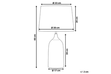 Palmarola Bordslampa 66 cm E27 - Blå/Vit - Belysning - Lampor & belysning inomhus - Sovrumslampa - Sänglampa - Sängbordslampa