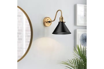 Provence Elstead Lighting Vägglampa - Brass||Black - Belysning - Lampor & belysning inomhus - Sovrumslampa - Sänglampa - Sänglampa vägg