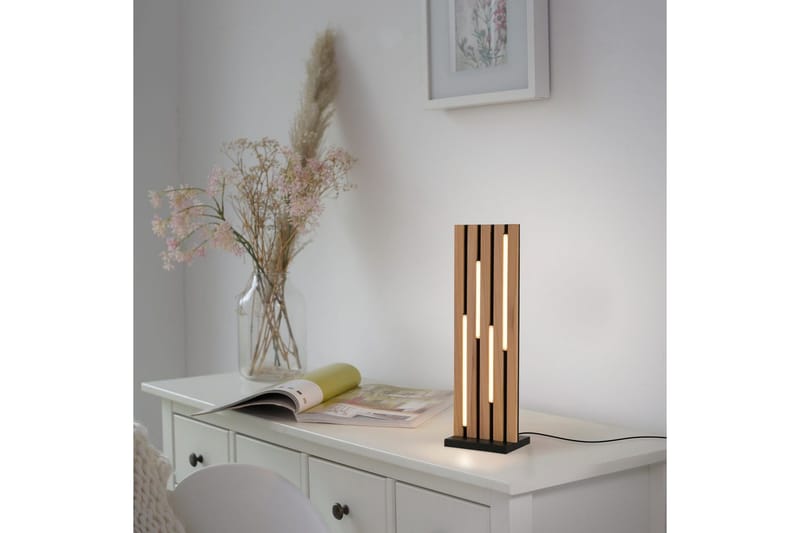 Q-Akustik Paul Neuhaus Bordslampa - Wood - Belysning - Lampor & belysning inomhus - Sovrumslampa - Sänglampa - Sängbordslampa